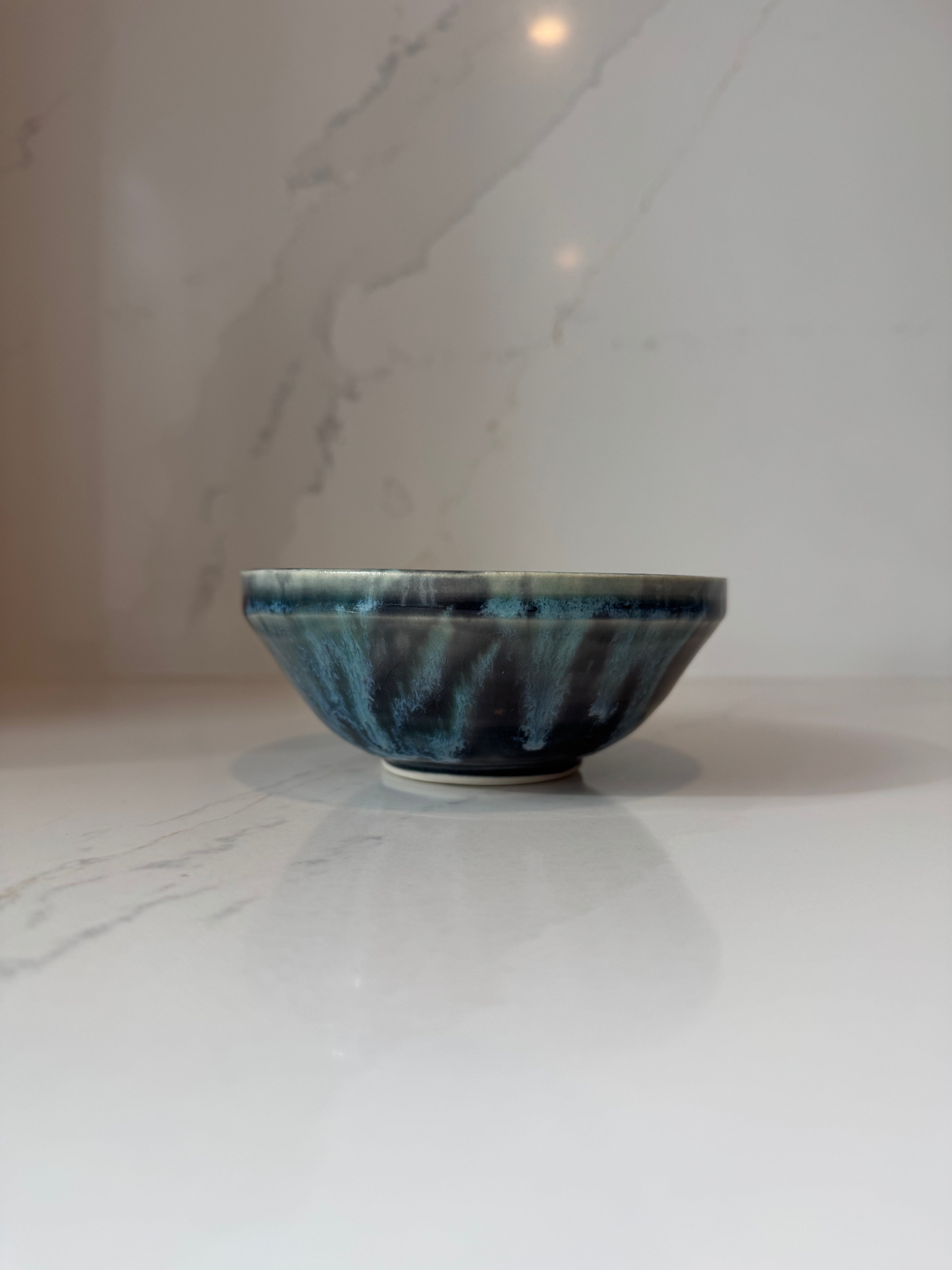 Drippy Blue Bowl